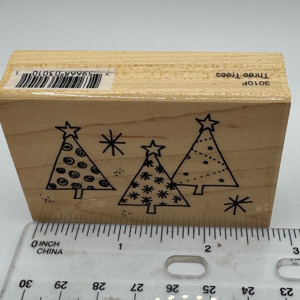 Three Trees Rubber Stamp - Picture 6 of 6